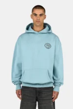 Haarlem Oversized Hoodie Washed Frost Blued
