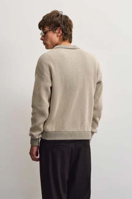 Haflong Knit Zip Jacket Flint Grey y