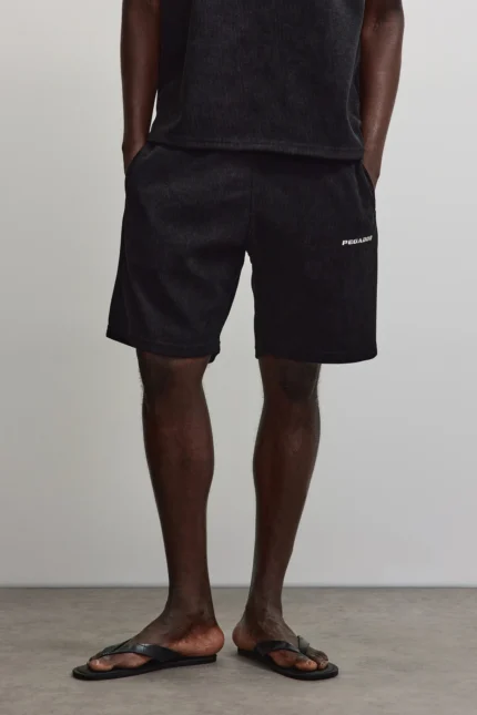 Lagos Soft Rib Shorts Washed Black