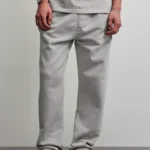 Logo Wide Sweat Pants Vintage Light Grey
