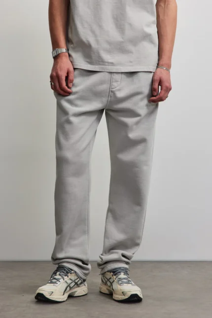 Logo Wide Sweat Pants Vintage Light Grey