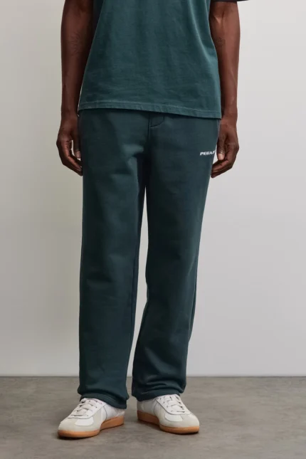 Logo Wide Sweat Pants Washed Dark Teal