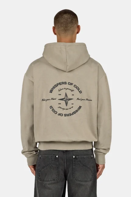 Mantua Oversized Hoodie Washed Flint Grey