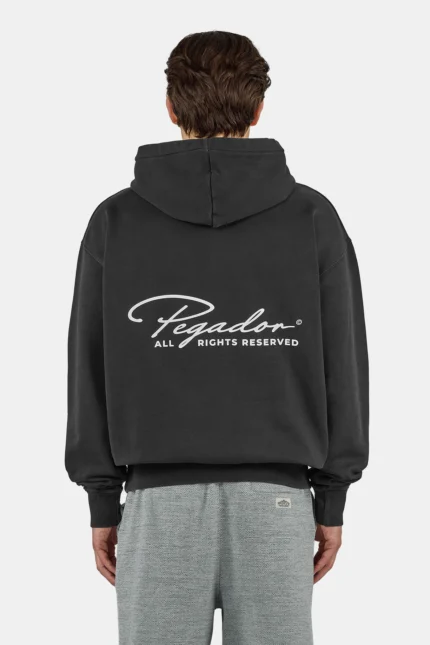 Pike Oversized Hoodie Vintage Black