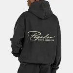 Pike Oversized Hoodie Vintage Blackgt