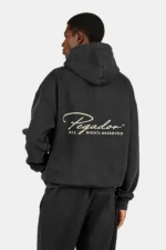 Pike Oversized Hoodie Vintage Blackgt