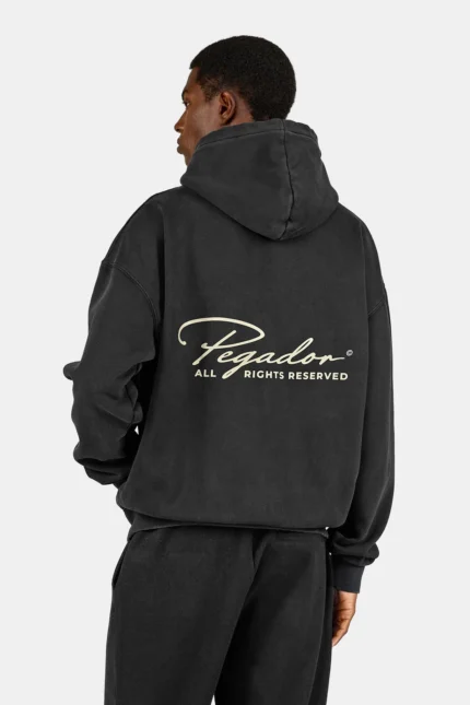 Pike Oversized Hoodie Vintage Blackgt