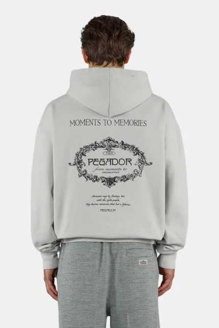 Reine Oversized Hoodie Washed Fog Grey