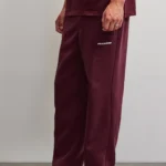 Sweatpants Washed Dark Red