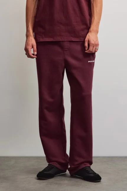 Sweatpants Washed Dark Red gf