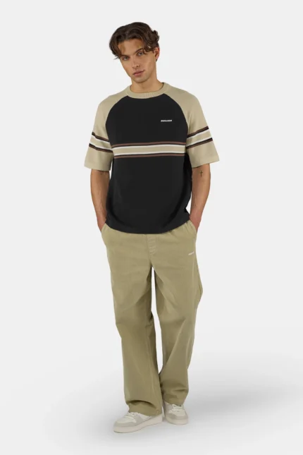 Torgny Wide Cord Smart Pants Khaki Beige f