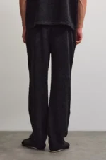 Wide Soft Rib Pants Black vg