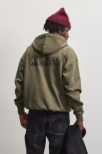 acket Washed Faded Olive