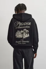 versized Sweat Jacket Washed Black